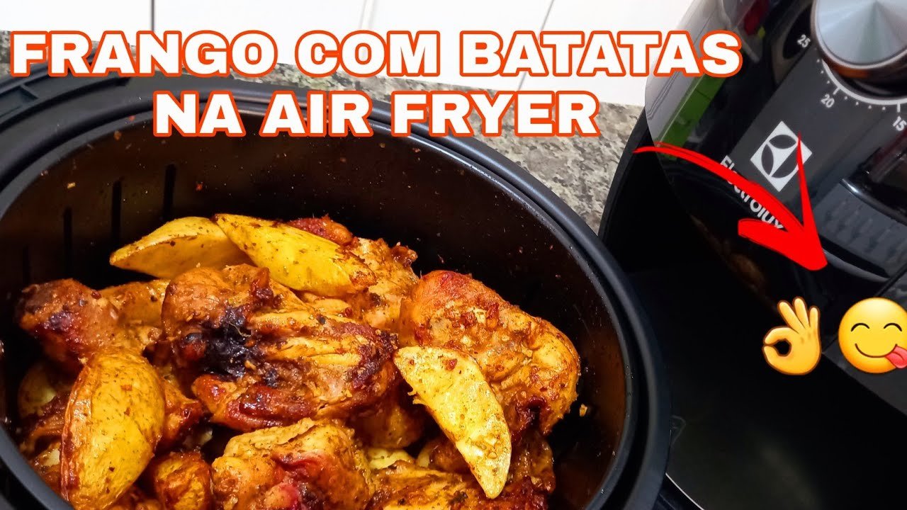 Frango suculento preparado na airfryer